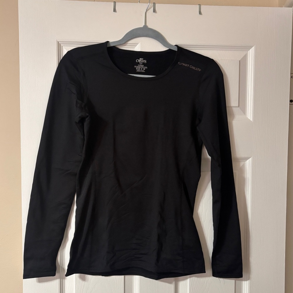 Hot Chillys Micro Elite Chamois Crewneck Top Mid Weight Base Layer Women S - Picture 2 of 5